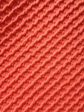 Thick air layer jaquard knit cloth fabric