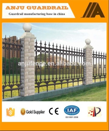 Galvanized Steel Picket Fence / Galvanized Steel Tubular Fence / Zinc Steel Picket Fence DK001