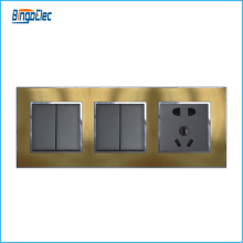 high temperature resistance 4gang switch and 5pin socket