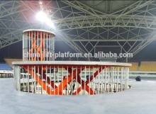 Multifunction hydraulic perform scissor lifting stage