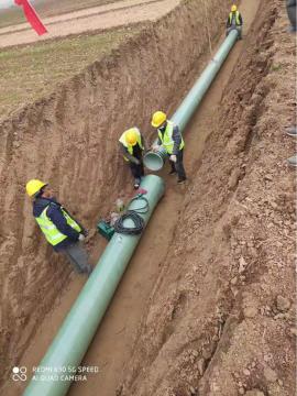 FRP Mortar Pipe with bell and spigot join