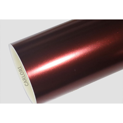 I-Satin Metallic Wine Red Car Wrap Vinyl