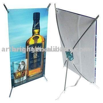 Flashing Min X EL Banner Stand