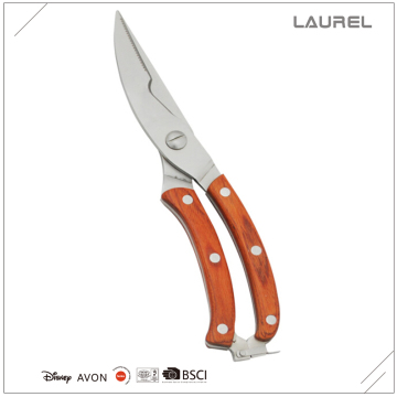Multifunction Kitchen Poultry Shears/Scissors with pakkawood handle