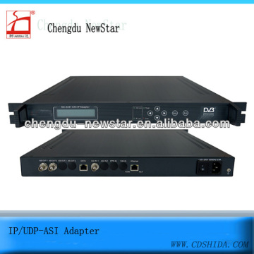 IP to ASI atapter DVB digital TV catv digital headend digital tv headend