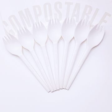 Eco-Friendly Reusable PLA Cutlery Set - Bulk Package of Spoons, Knives, Forks, and Sporks