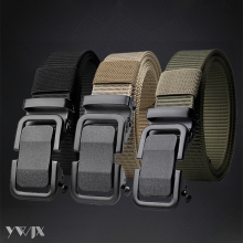 Stylish Men's Toothless Self-Clasp Woven Belt