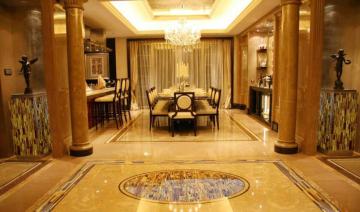 Yellow tiger eye stone slab