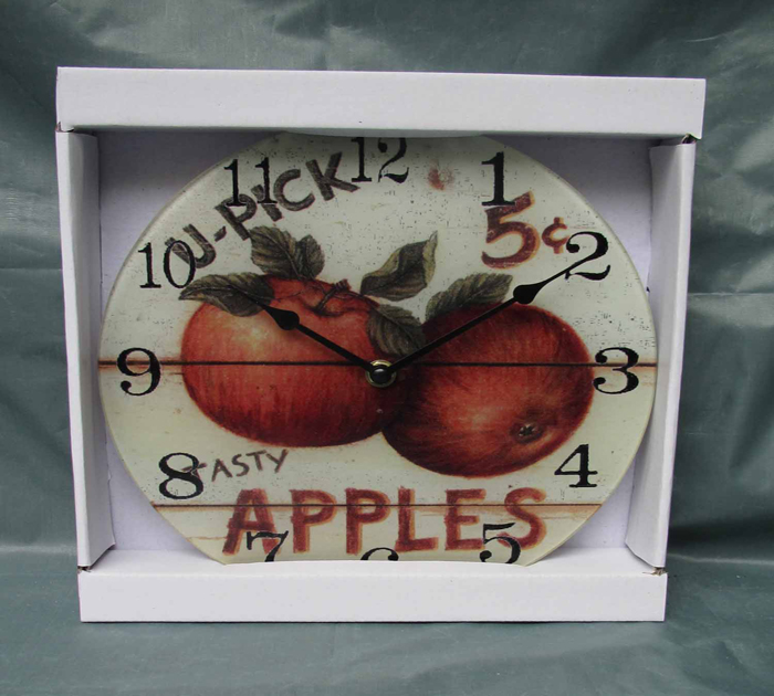 Leisure Decoration Glass Wall Clock