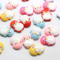 Warna-warni Penguin Kecil Berbentuk Resin Cabochon Beads Spacer 100psc / bag Untuk Dekorasi DIY Manik-manik Kerajinan Tangan Dekorasi