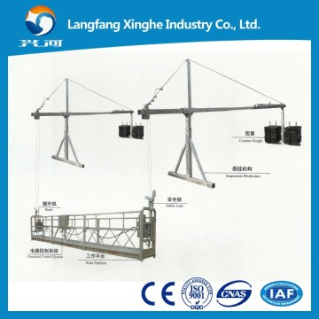 suspended platform with ladder / construction gondola/cradle