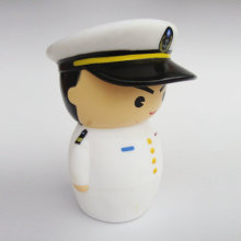 Plastic Cartoon Navy Promotional Customized Coin Bank
