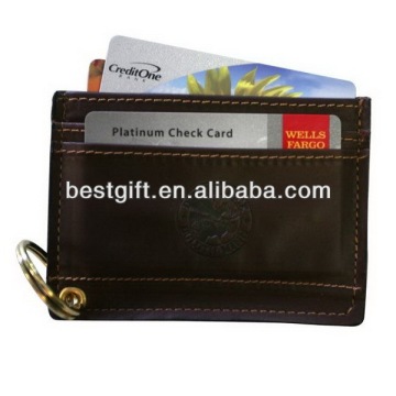 cheap wholesale wallet leather ID case leather ID case wallet credit car holder