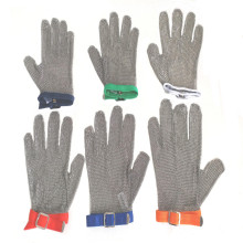 Welded steel ring mesh butcher gloves