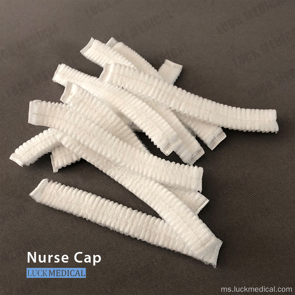 Jururawat Seragam Cap Elastic Non-Woven Cap