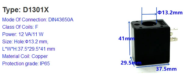 Copper IP 24 Volt Solenoid Coil