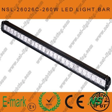 260w led off road Creee light bar, IP67 waterproof led light bar, 12V DC led light bar off road