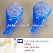 Plastic bady shampoo oil Massager with handle