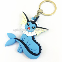 Customized Rubber Key chain Cartoon Fancy PVC 2d Key ring