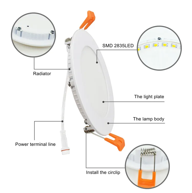 Sleek 12W Dimmable LED Ceiling Light for Modern Interiors