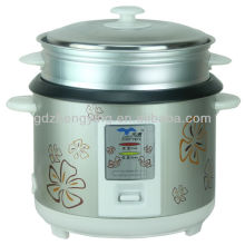 Nonstick Cylindrical Rice Cooker with Steamer