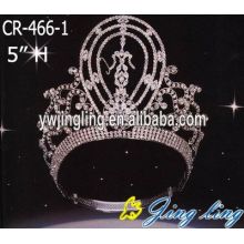 Niña redonda alta personalizada Queen Crown Tiara