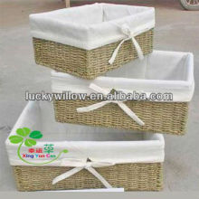 sea grass basket with liner