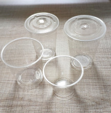 PET clear cups with lids 9oz to 18oz