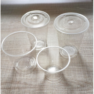 Pet Clear Cups พร้อมฝา 9oz ถึง 18oz