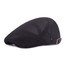 Breathable Summer Men's Mesh Flat Cap - Gatsby Newsboy Hat for Driving Hunting