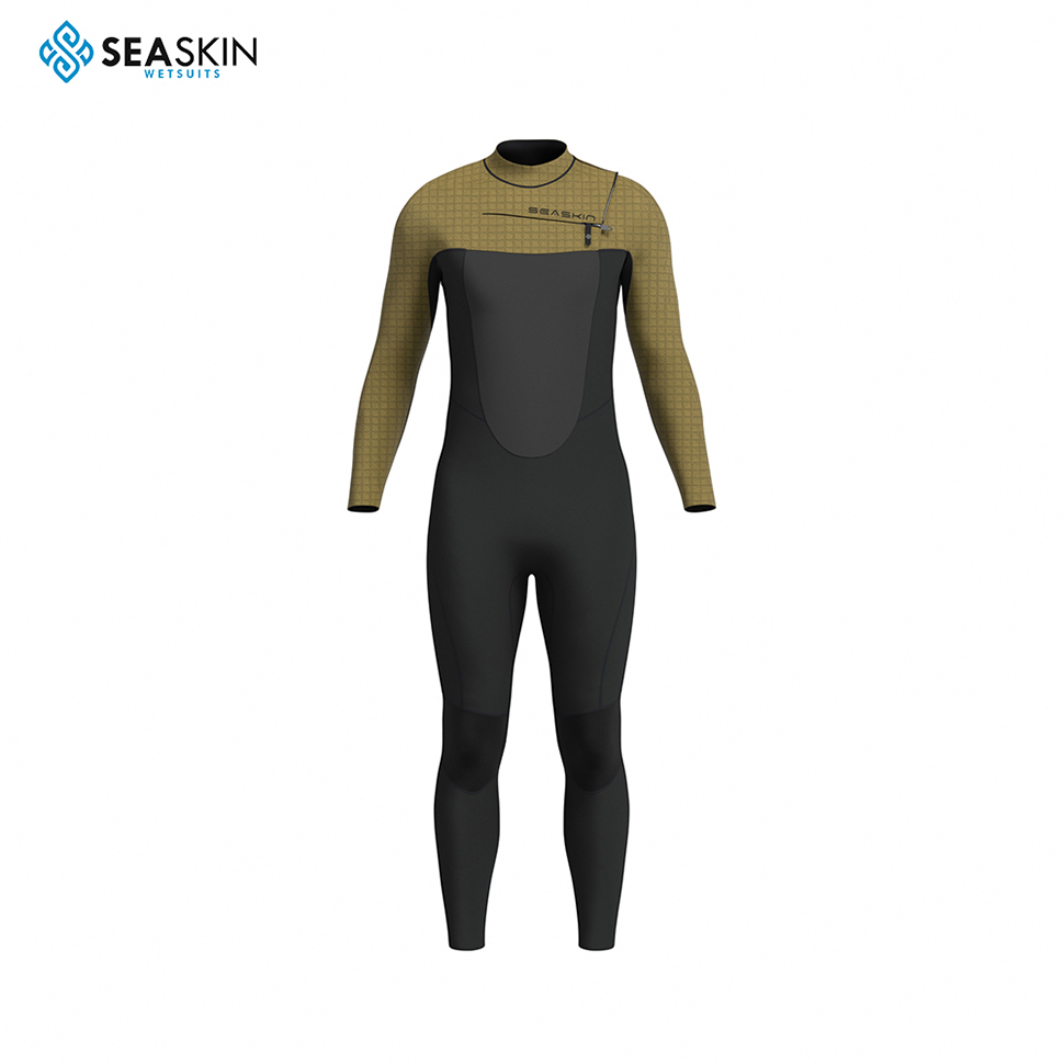सीस्किन 3/2 मिमी पूर्ण सूट पुरुष कस्टम सर्फिंग wetsuit