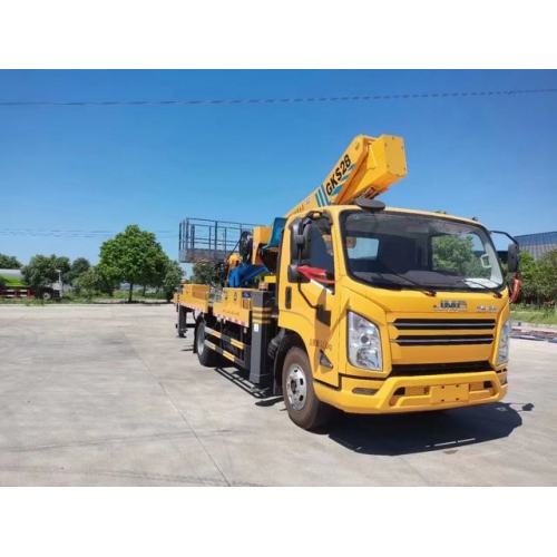 Camion de plate-forme de travail aérien à double cabine de 155 ch