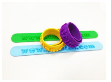 Personalized Silicone Wristband Slap Bracelet