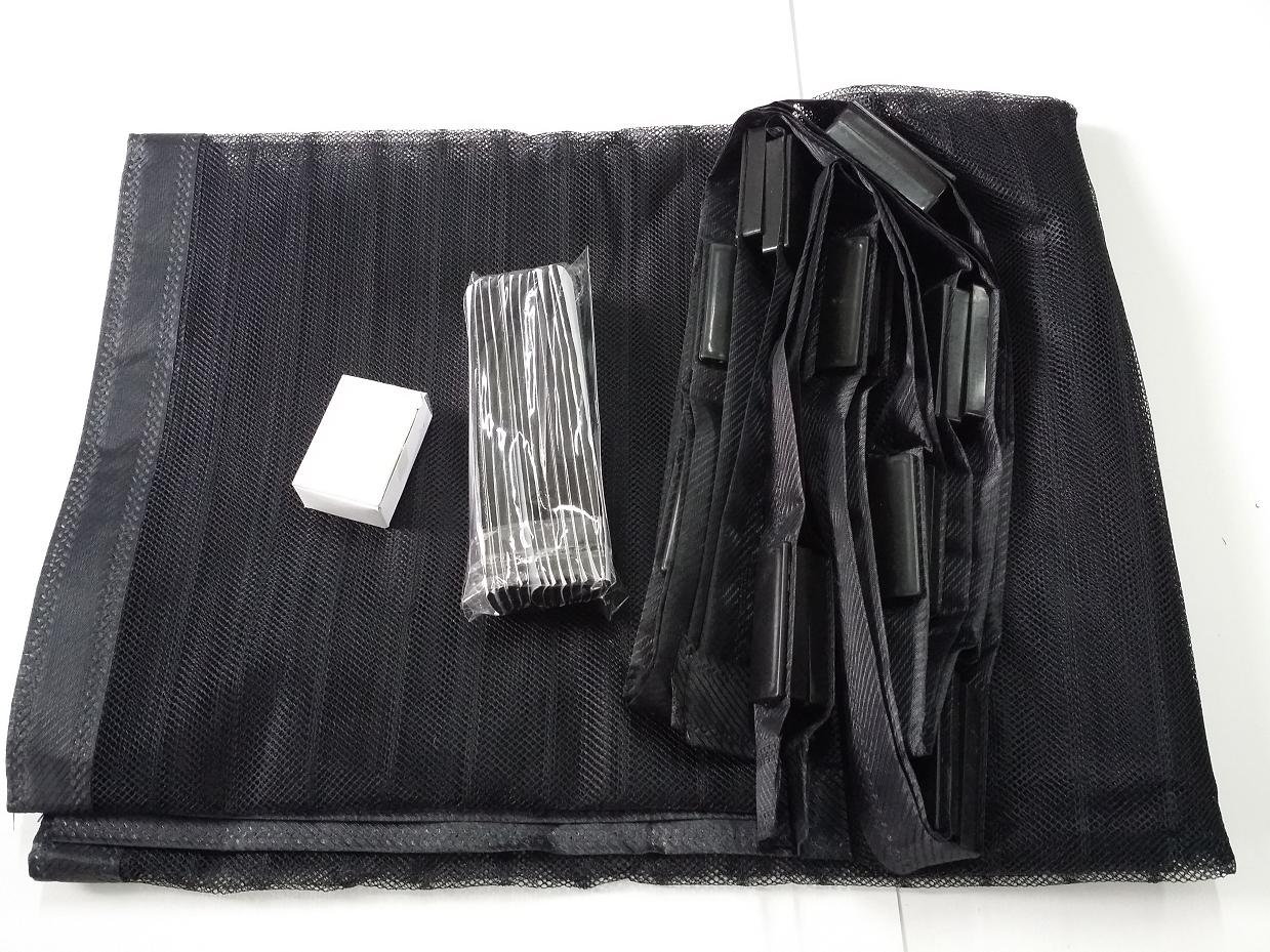 kit de cortina de porta de tela magnética magnetic screen door curtain kit
