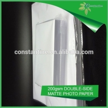 Double side coating 200gsm Matte coated photo paper manufacture