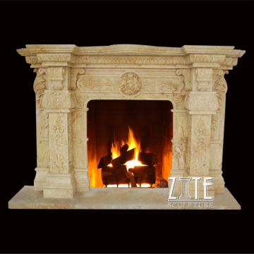 Popular italian marble fireplace surround