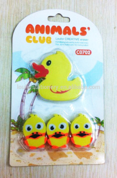 hot selling fruit eraser and animal shape eraser