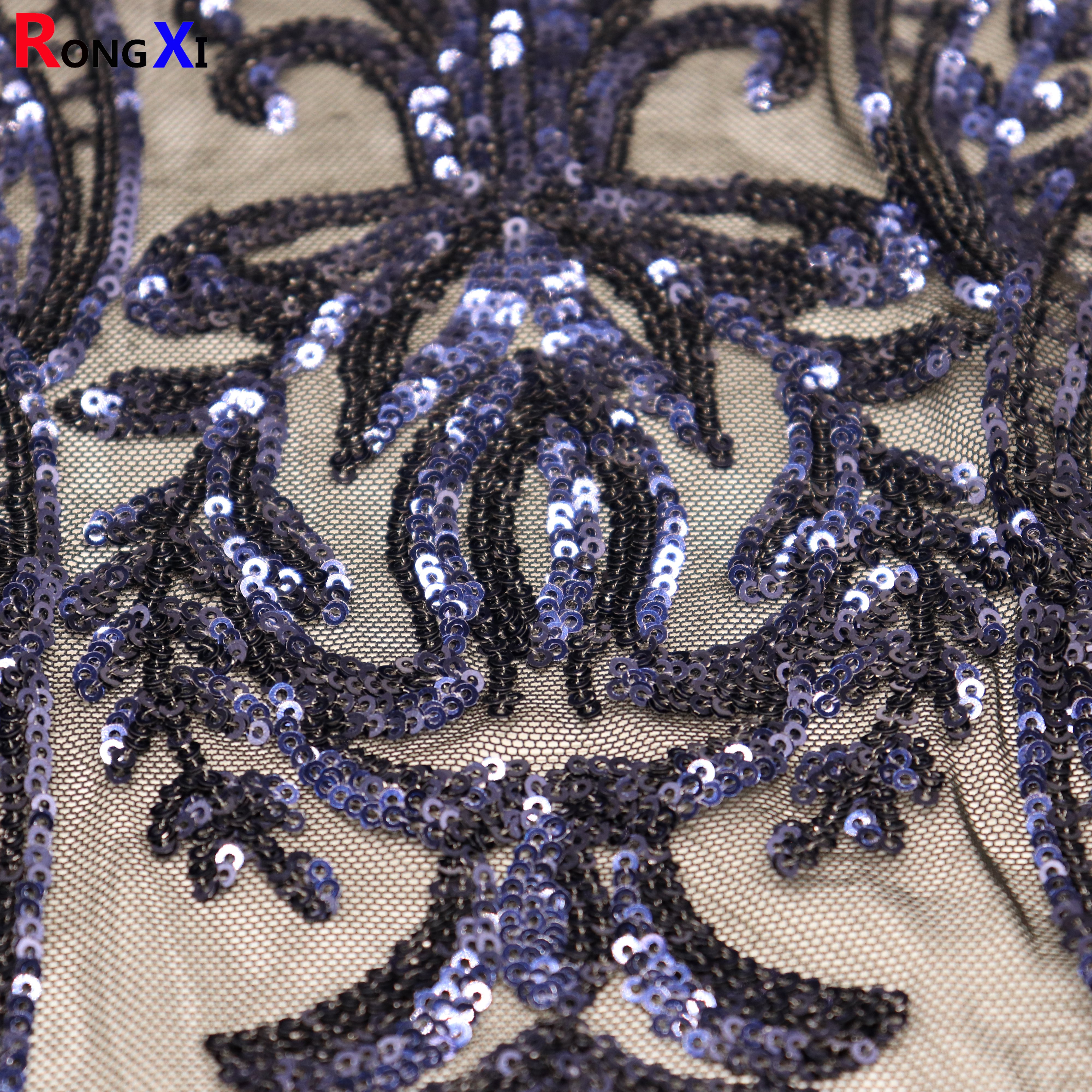 RXF1726 3mm Multifunctional Large Round Sequin Fabric With High Quality
