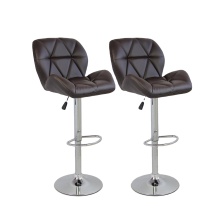 Wholesale Modern Simple Cheap Swivel Adjustable High Barstool with Curved Back