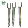 Pagar Ground Screw Dengan Flange Tipe U