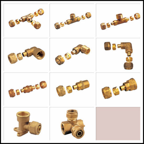 brass plumbing tee fitting