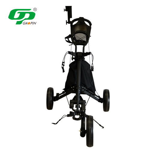 Opvouwbare 3 wielen duwen golfkar trolley