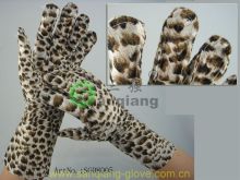 new leopard printing silk gloves,printed silk leather gloves lining