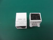 Internet Camera Magnetic 8 Pin Rj45 Connector White Rohs Approved 20.6mm