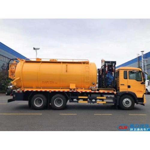 Howo nuevo camión de succión de aguas residuales de aspiradora de tanque séptico