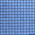 Blaue Glasur Risse Porzellan Mosaik