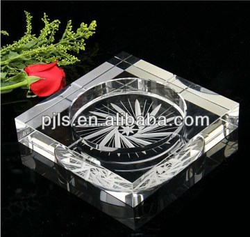 Crystal ashtray glass ashtray transparent clear