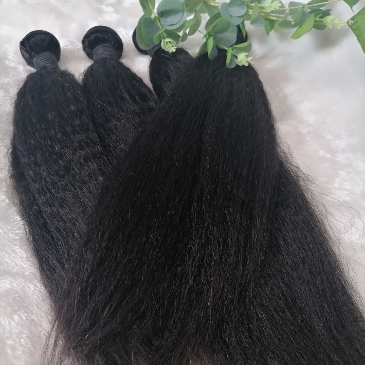 YAKI kinky straight 30 inch  Wholesale price Human Hair  Cuticle Aligned Hair Free Sample 8A Silky Brazilian Hair Bundle