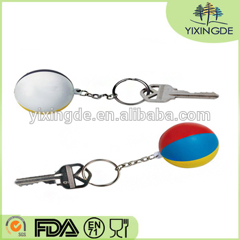 Beach Ball Key Chain Stress Ball