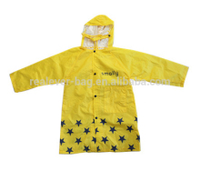 yellow 170T children raincoat